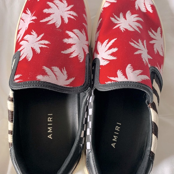 AMIRI Slip On Palm Patchwork Sneakers - Picture 2 of 7